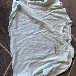 2 cropped short sleeve shirts